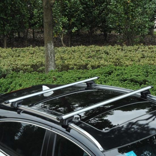 Porte-bagages de toit universel 120x100CM Tige mobile Barres de toit -  Cdiscount Auto