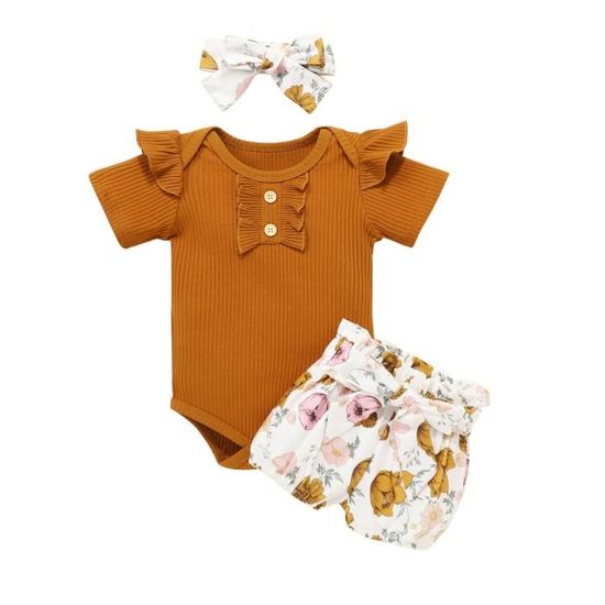 Tenue Bébé Fille "Mon 1er Noël" - 3 Pièces : Barboteuse + Jupe Tutu + Bandeau - Taille 0-24 Mois - Idéal Fêtes De Fin D'année
