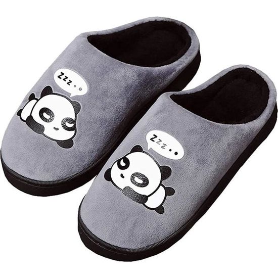 Chaussons Enfant Cozozn Hiver - Taille 24-39, Molleton Chaud, Semelle Antidérapante