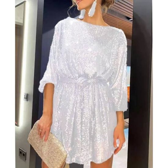 Veste Paillettes Femme - Blazer Scintillant Manches Longues | Pour Soirée, Fête, Club, Cocktail | Tissu Doux, Doublure Intégrale - 12