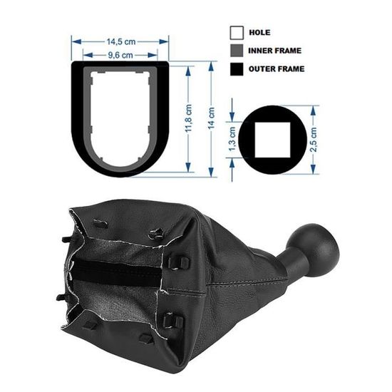 Housse Levier De Vitesse Silicone - 2Pièces Universel Antidérapant - Protection Et Style Voiture