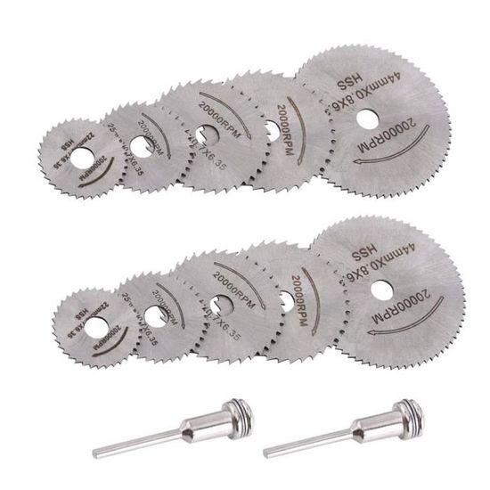 Lot 5 Lames De Scie Circulaire Carbure 85 Mm - Coupe Bois, Plastique, Métal, Marbre