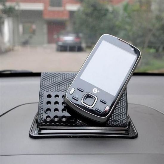 Réglable Voiture Rotatif Silicone Support de Téléphone Portable GPS  Navigation Support Anti-dérapant Tapis - Cdiscount Téléphonie