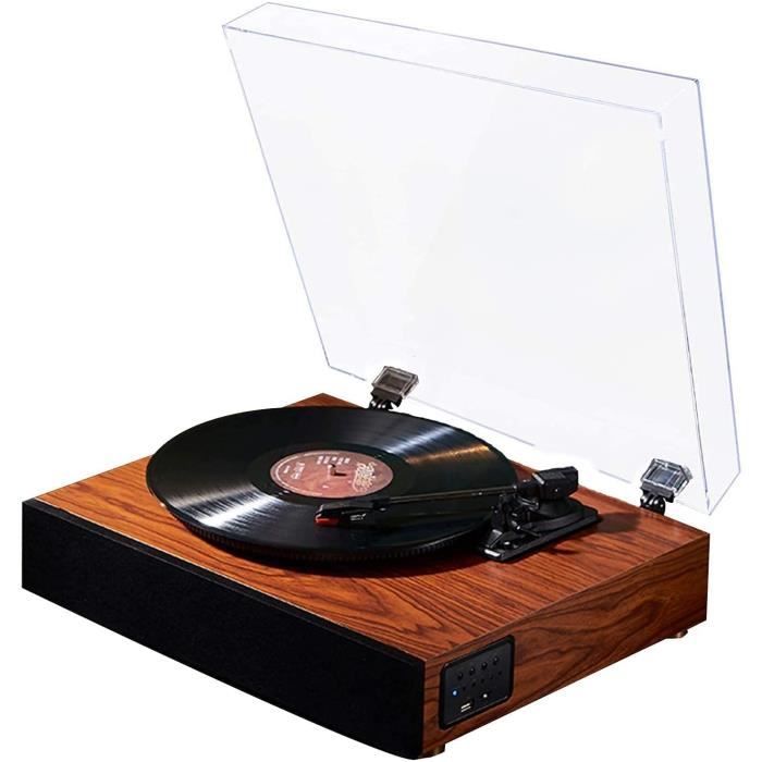 Tourne-Disque Gramophone Rétro, Tourne-Disque Phonographe Bluetooth