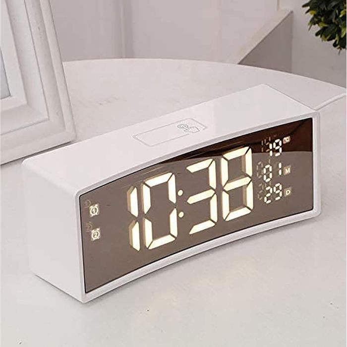 Sinoviwe Réveil Senior Écran HD 7 Pouces - Horloge Calendrier Alzheimer Avec Alarmes Et Photos