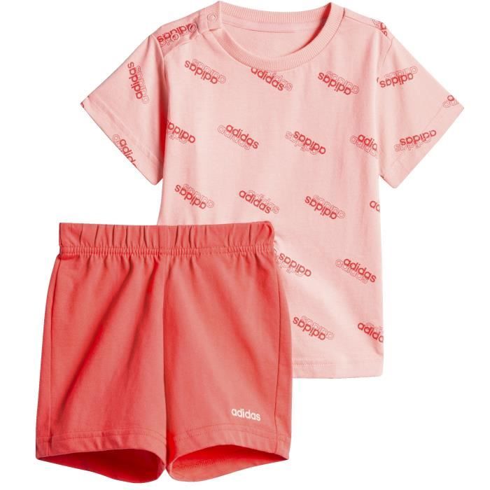 ADIDAS Ensemble survêtement de jogging I FAV SS SET - Bébé fille - Rose