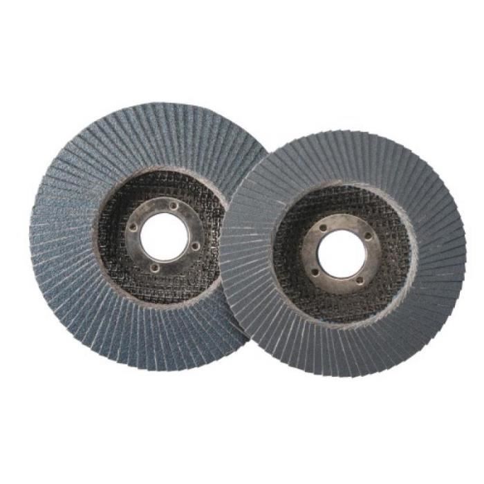 Disques à lamelles 566A plats diamètre 125 mm grain 80 en boîte de 10
