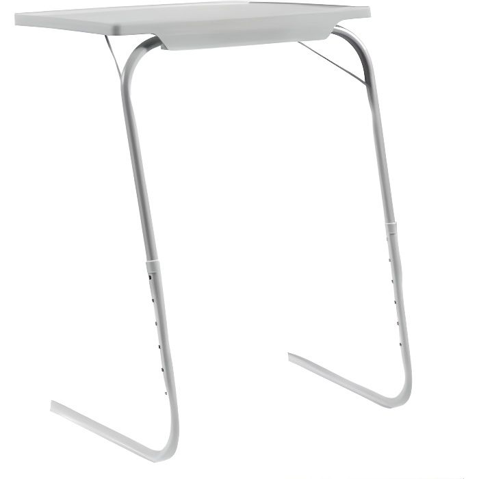 Table pliable -Foldy Table- - 39 x 52 x 70 cm - Plastique - Blanc 70 cm maximum