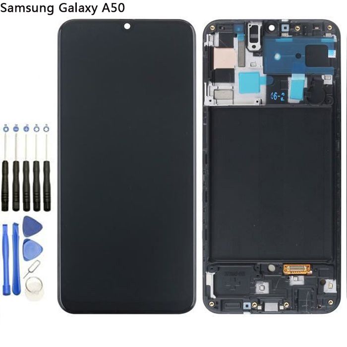 écran LCD Samsung Galaxy A50 SM-A505FD A505 remplacement réparation écran cassé Outil de réparation gratuit