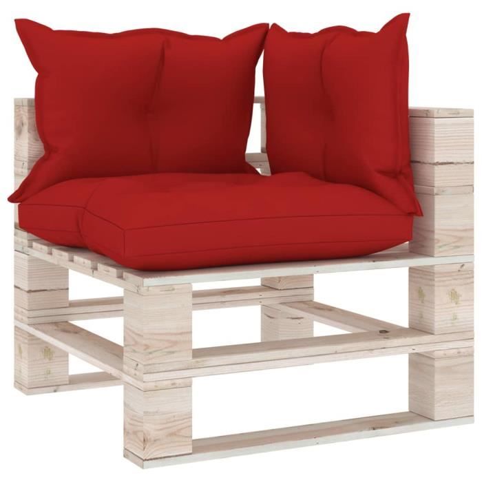 Design&Jolie💟Excellent qualité- Canapé de jardin Meuble de Jardin - Canapé d'angle palette de jardin - Sièges de jardin Banc 7579