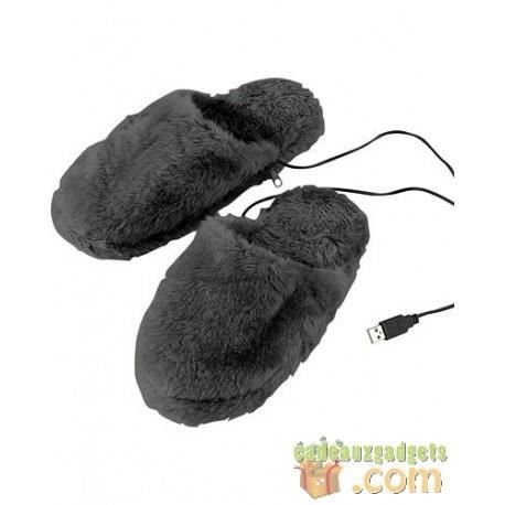 Chaussons chauffants USB