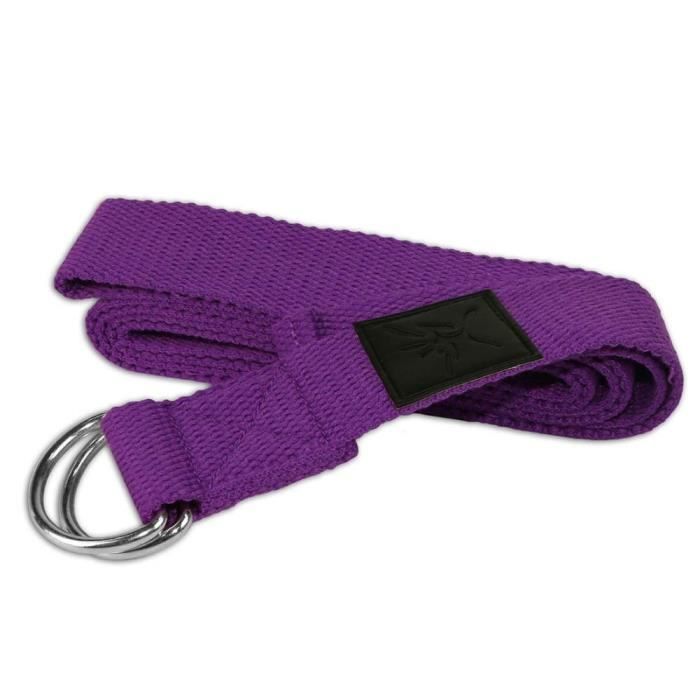 Accessoires Fitness - Musculation,Ceinture Yoga Pilates étirement bande ceinture Yoga StrapFitness musculation - Type VIOLET