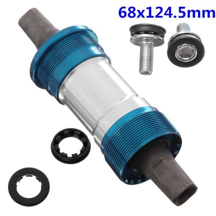 Pièce Détachée,Pédalier de vélo 103 124.5mm Quare trou manivelle axe vélo pièces pour carré conique axe pédalier - Type 68x124.5mm