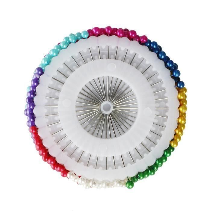 480 en 1 épingles pour couture Couleurs variées Tête de perle artificielle la01008