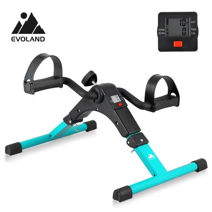 EVOLAND Mini écran LCD pour vélo d'exercice, pliable, peut entraîner les bras et les jambes, vert malachite