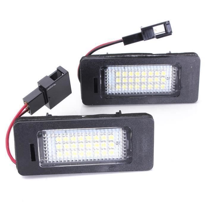2 x eclairage plaque d’immatriculation License LED lampe pour Audi A4 A5 Q5 S5 TT 08-13 sans erreur