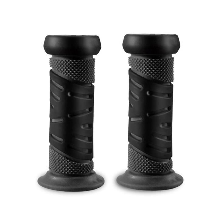 Pièce Détachée,Guidon de vélo de vélo en caoutchouc poignées guidon de Scooter de Tricycle pour enfants - Type black