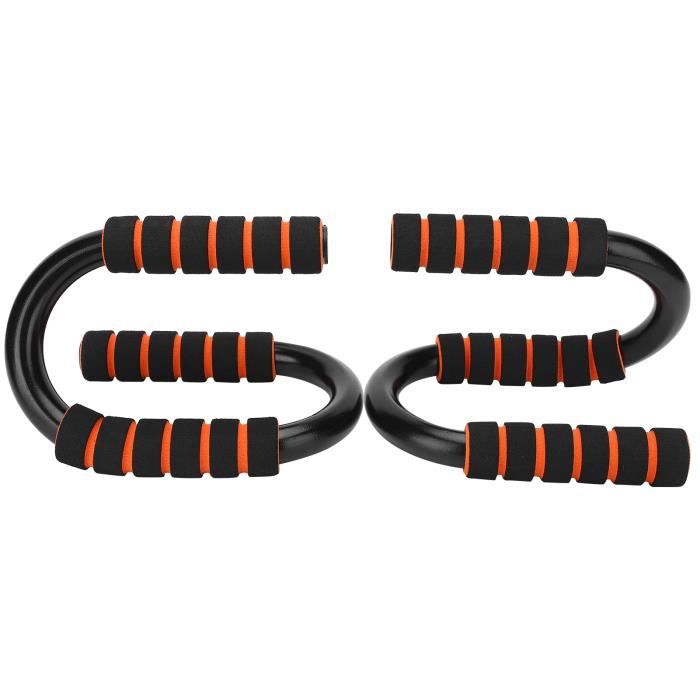 Garosa Barres de Push Up 1 paire / ensemble S Type Push Up Stand Body Building Fitness Push Up Bars avec poignées rembourrées en
