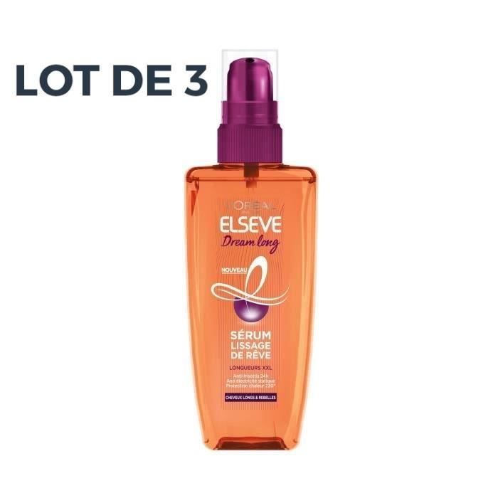 L'OREAL PARIS Sérum Lissage de Rêve Dream Long - 100 ml - Lot de 3