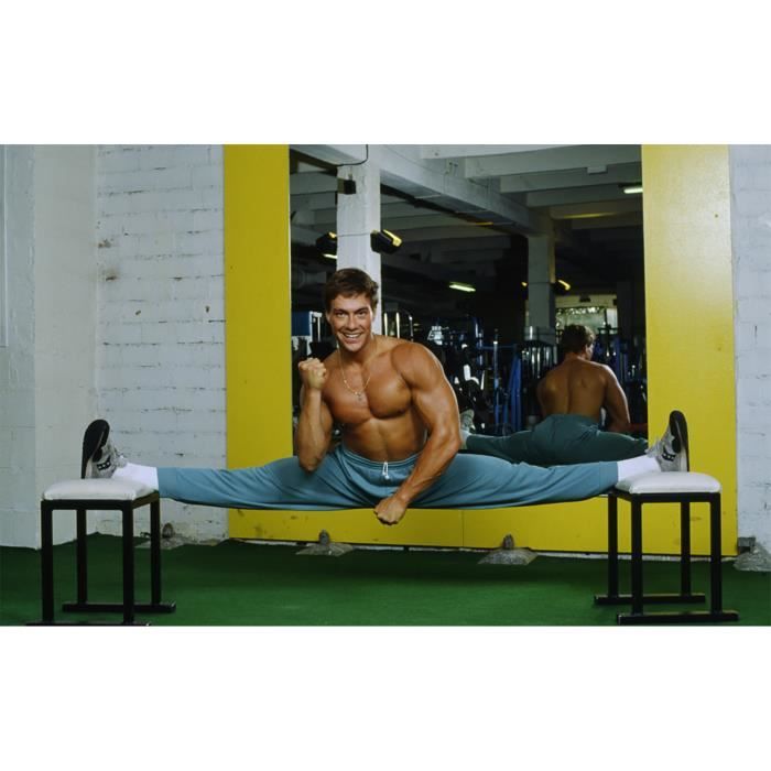 Poster Affiche Jean Claude Van Damme Body Building Star Film 31cm x 50cm