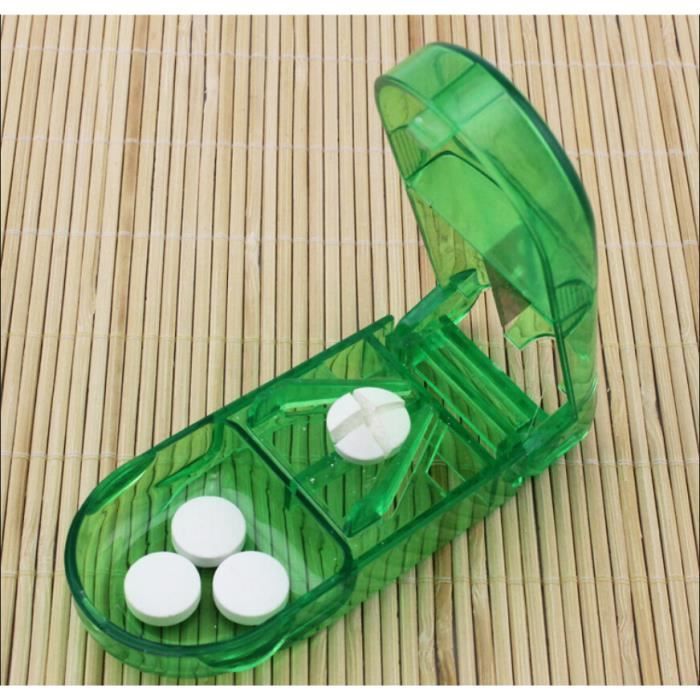 FAMILY® Coupeur - Comprimé avec Boîtier - Partage - Comprimé Vert.
