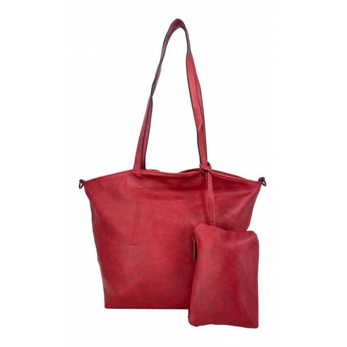 Sac à Main - Krlot ROUGE - K0286