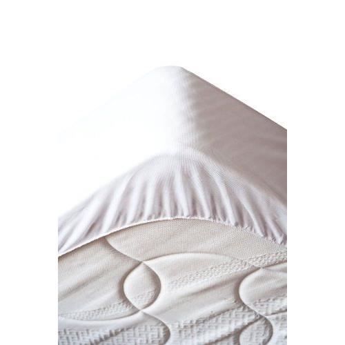 Lovely Casa PM6CECILE Cecile Protège Matelas PVC Bouclette Blanc 160 x 200 cm