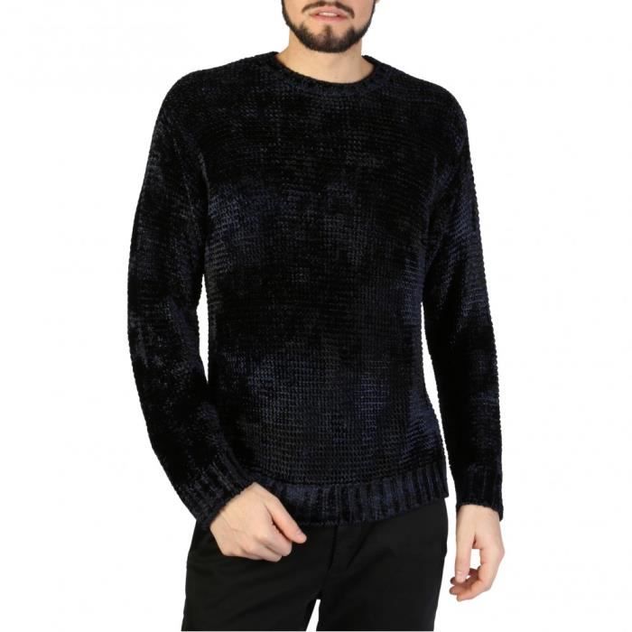 Pull Emporio Armani Bleu Foncé pour hommes. 6X1M46.