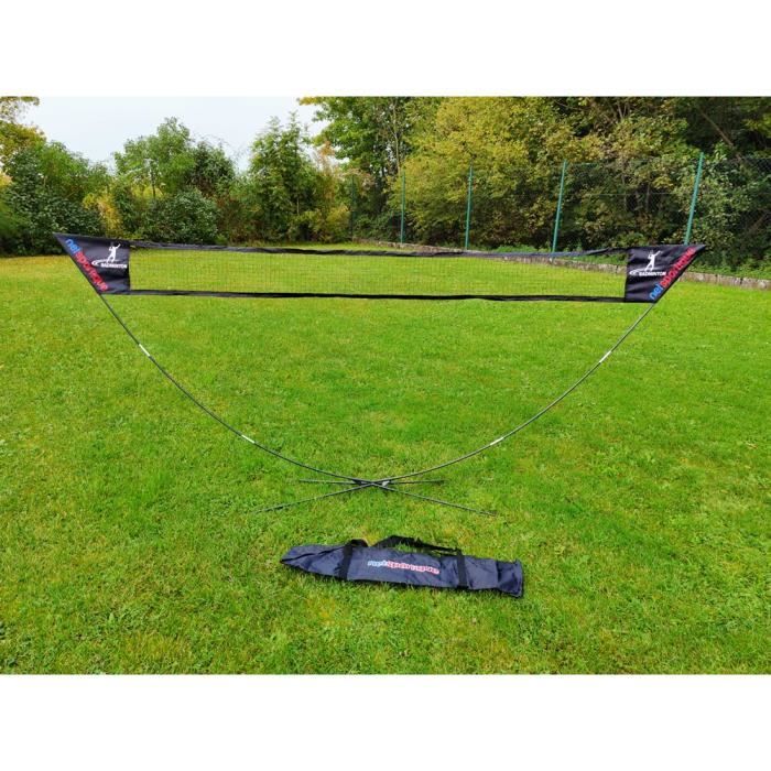 Filet de Badminton démontable et transportable - 3x1.2m - Kit de Badminton - Sac de Transport inclu !