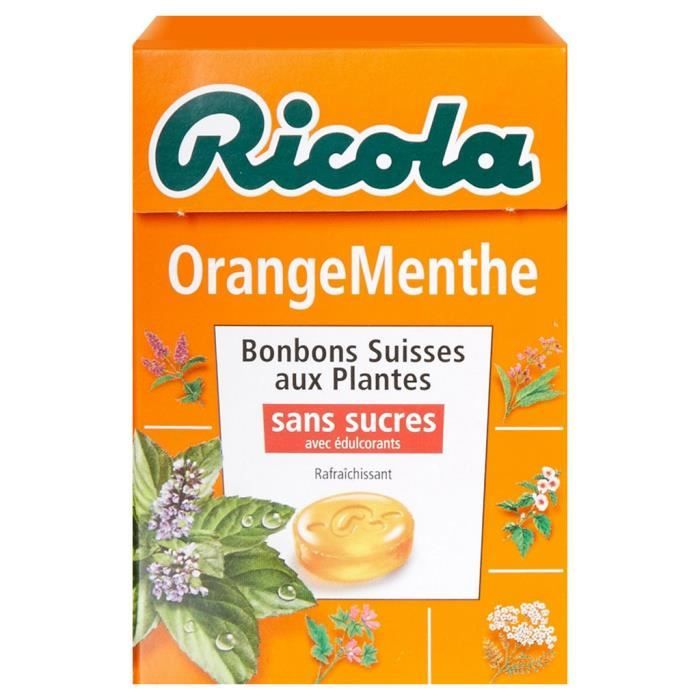 Ricola - Ricola Orange Menthe (lot de 6)