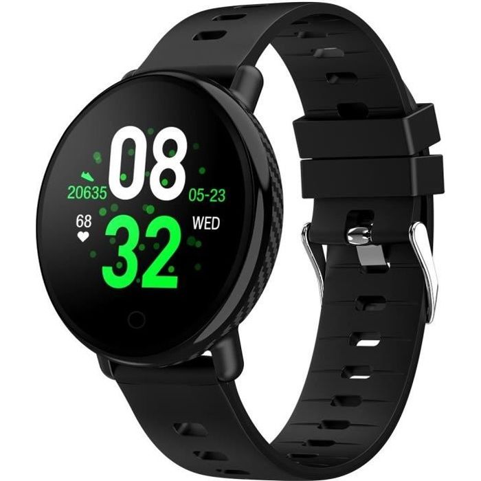 WEE PLUG Profit Cardio - Montre connectée - Smartwatch multisports - Cardio - Bluetooth - Waterproof - Noir