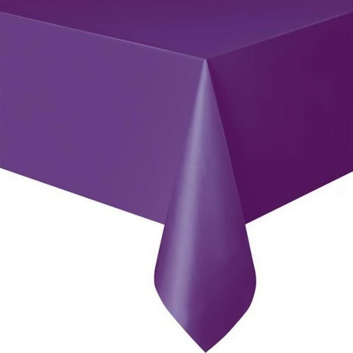 Nappe De Fête Jetable Noire - 137 X 274 Cm - Nappe Rectangulaire En Plastique De Couleur Unie