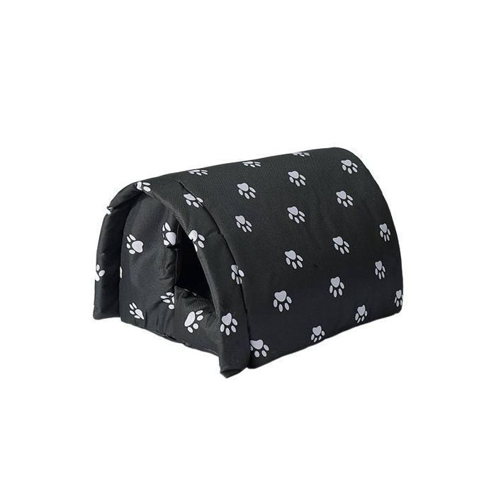 Meilleurs prix pour Niche dextérieur pour Chat Imperméable PVC Maison danimaux avec Doublure Douce Gris60x43x40cm