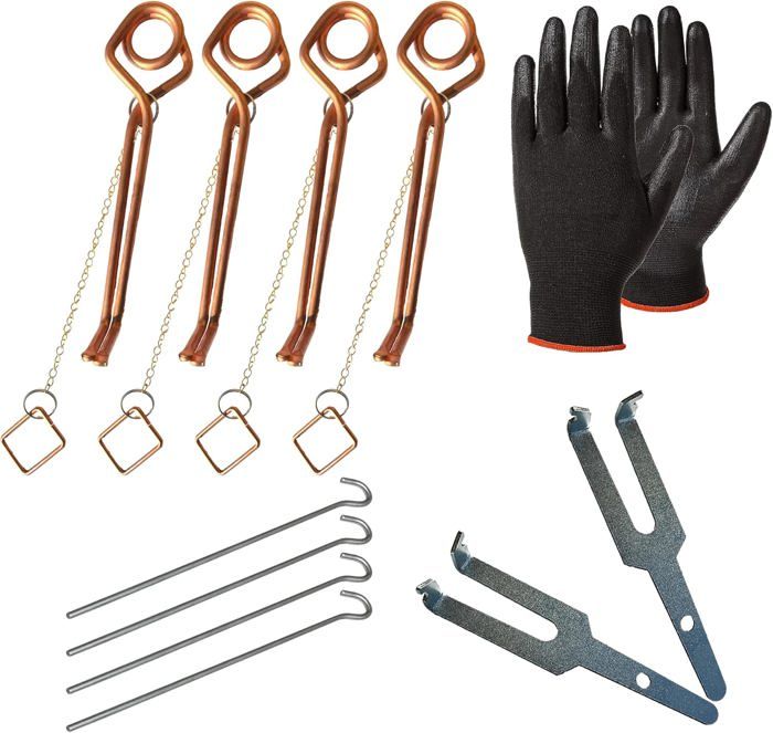 Kit Piège à Taupes CAUSSADE - 2 Pièges + Tendeurs + Clé - Économique Et Efficace Contre Les Taupes