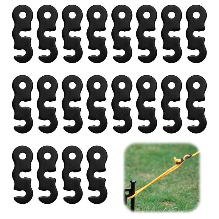 Milisten 24 Pièces Boucles De Fixation Pour Filet D'Escalade - Connecteurs Plastique Pour Aire De Jeux Enfants