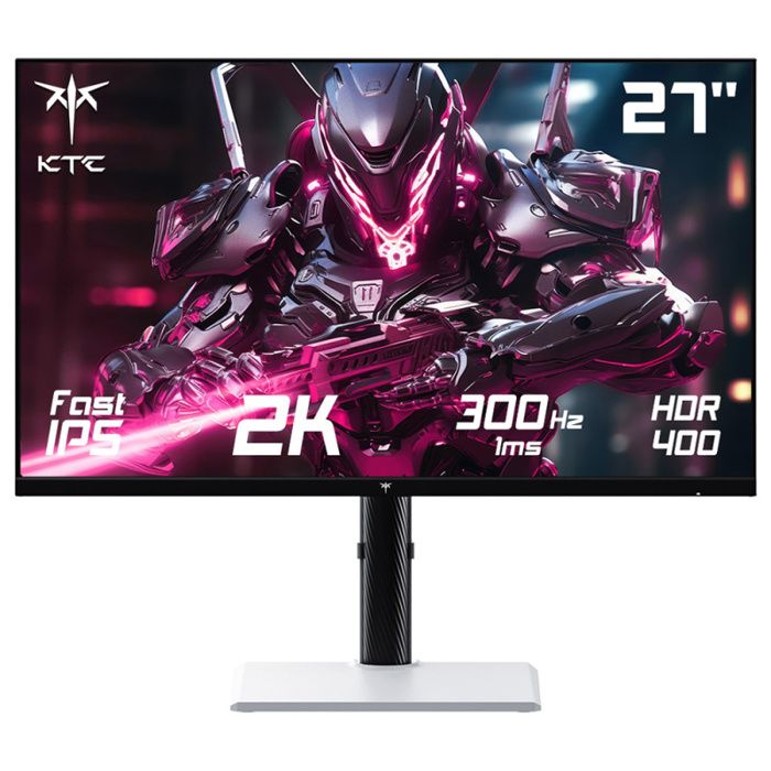 Moniteur de Jeu KTC H27E6 – IPS Rapide 2K QHD 27 Pouces – Taux de Rafraîchissement de 300 Hz – Résolution 2560 x 1440 – HDR 400