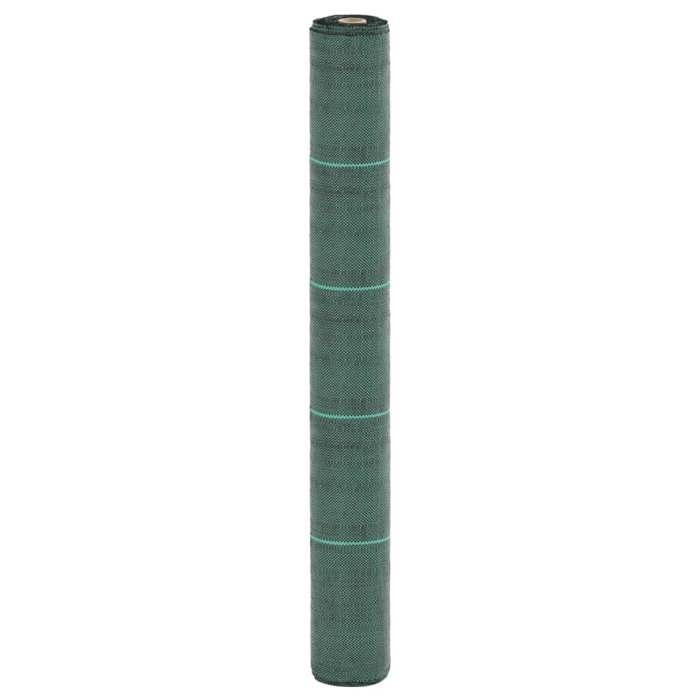 vidaXL Membrane anti-mauvaises herbes vert 1x50 m PP tissu anti-mauvaises herbes membrane de contrôle des mauvaises 4005251
