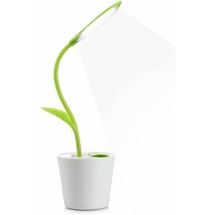 Lampe de Bureau - PZCC - LED Tactile - Luminosité Ajustable - Rechargeable USB - Vert