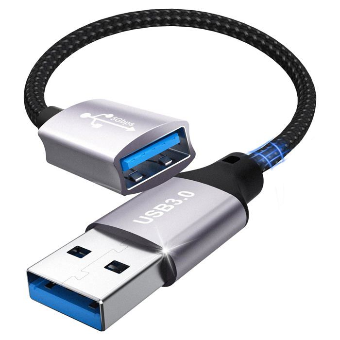 Rallonge Usb 3.0,Câble 0,2M D'Extension Usb 5Gbps Usb A Vers A Câble D ...
