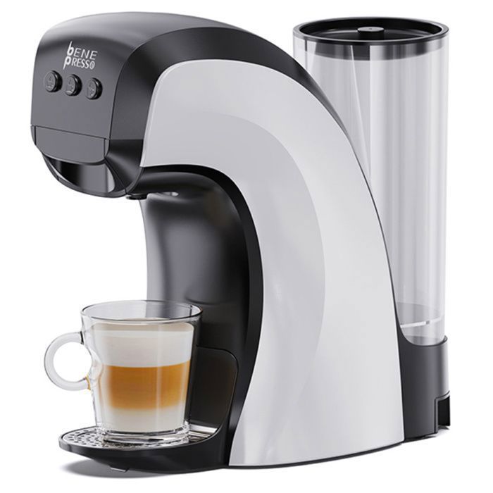 Machine À Café À Capsules 3 En 1 HIBREW H3B-Pression 20 Bars Réservoir Deau 850 ml-7 Réglages Température - Porte-Gobelet Réglable - Hibrew