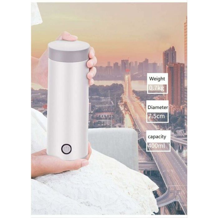 Rauwseul Mini bouilloire électrique de voyage, 450 ml, tasse