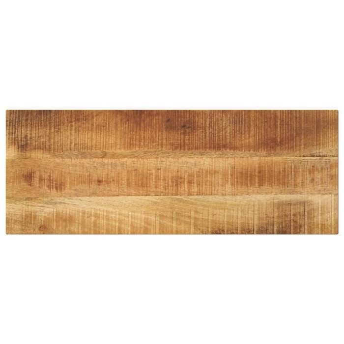 GKK® PLATEAU DE TABLE VENDU SEUL - rectangulaire - bois massif de manguier brut @1457@