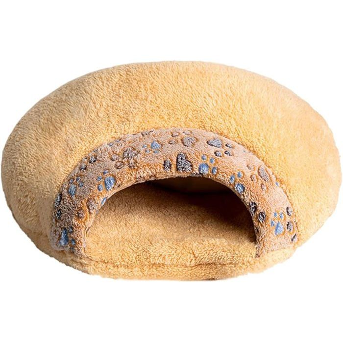 Meilleurs prix pour Sac couchage pour chat nid chaud pour animal compagnie sac couchage mignon pour animaux compagnie s jaune clair CORBEILLE