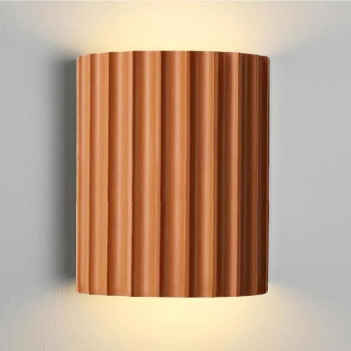 Diday Applique Murale Intérieur LEDModerne Lampe Murale en Résine Éclairage Murale Abat-jour Design Colonne RomaineLumière Chaud