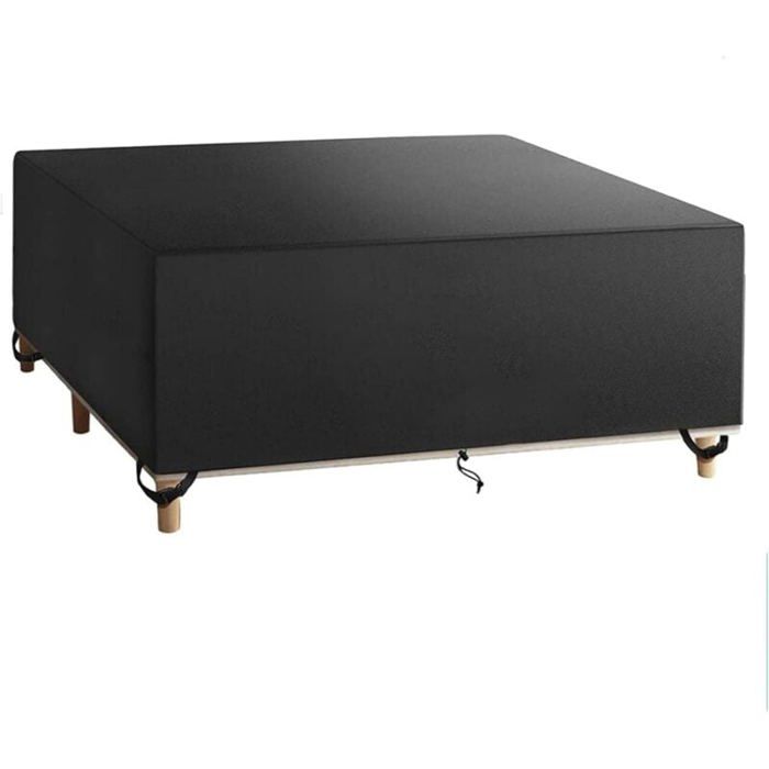 DRE-Housse De Protection Salon De Jardin 200x100x75cm Étanche Robuste Tissu Oxford 600D Housse Protection Table De Jardin Exterieu