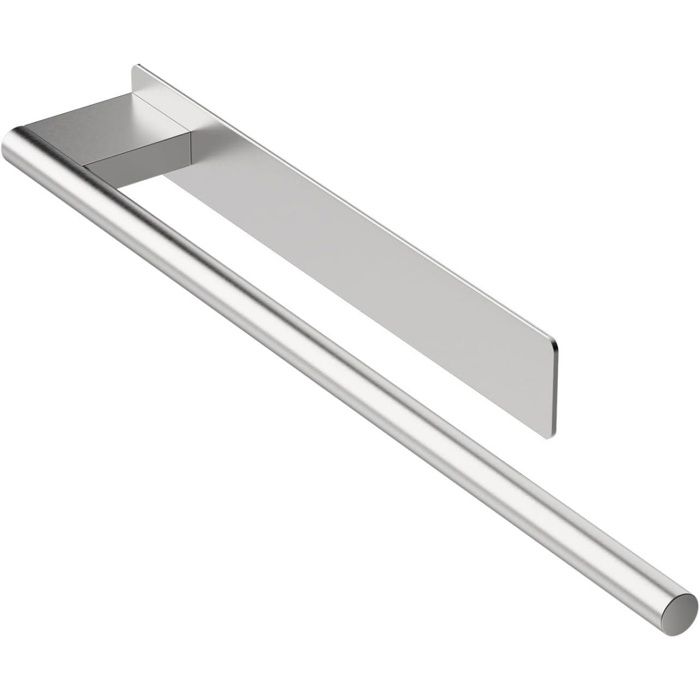 Porte-serviettes simple -Fixation murale -Accessoires de salle de bain -Aucun perçage requis -argent - 39centimètre