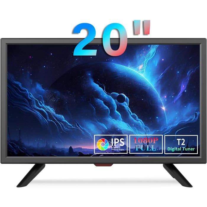 Téléviseur LED 20 SUTEO 1440x900 DVB T2 HDMI USB VGA Lecteur multimédia