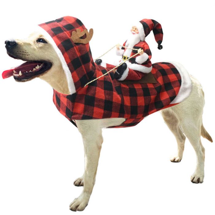 Costume pour chien - OKZ - Père Noël - déguisement de Noël - cosplay pour animaux - tenue de fête