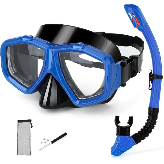 Équipement de plongée interchangeable pour adultes et adolescents avec myopiemasque de plongée anti-buée pour plongée en silicone