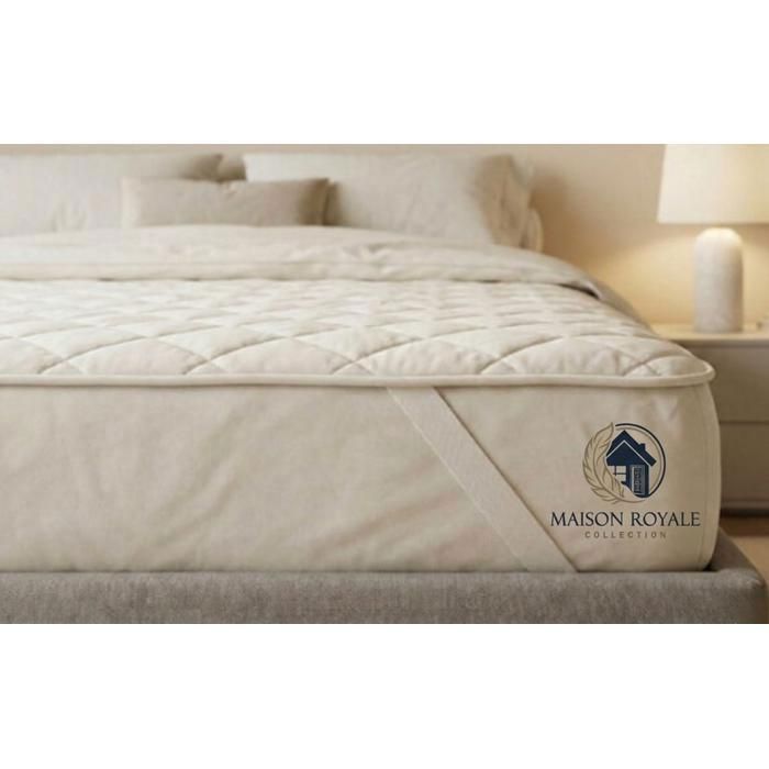 Surmatelas premium en laine mérinos naturelle – 160 × 200 cm